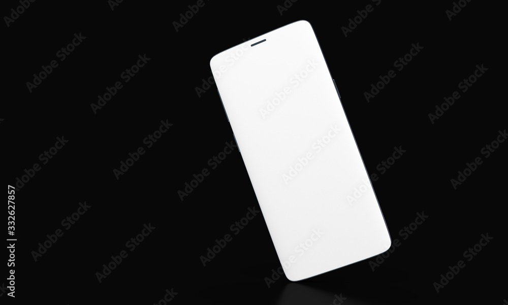 smartphone mobile in 3d mockup smartphone mobile in 3d mockup