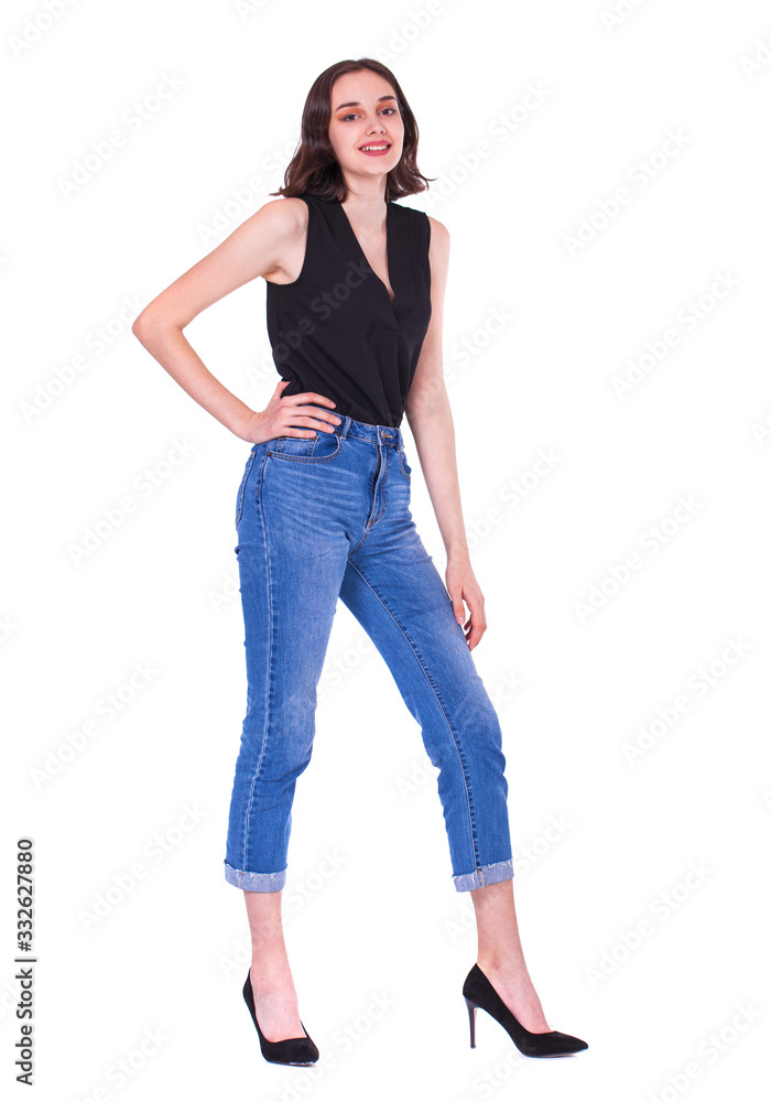Fashion portrait of a young beautiful woman Fashion portrait of a young beautiful woman