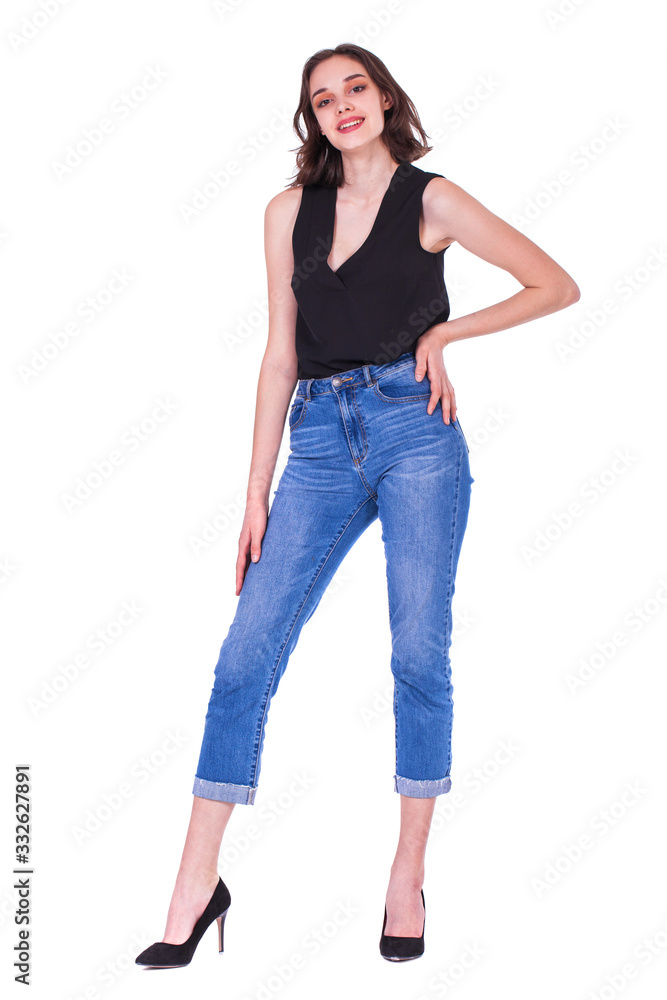 Fashion portrait of a young beautiful woman Fashion portrait of a young beautiful woman