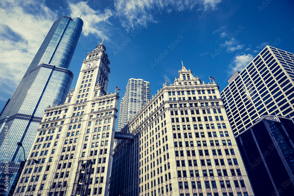 View of Chicago buildings