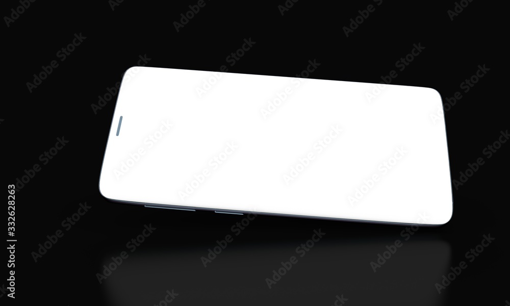 smartphone mobile in 3d mockup smartphone mobile in 3d mockup