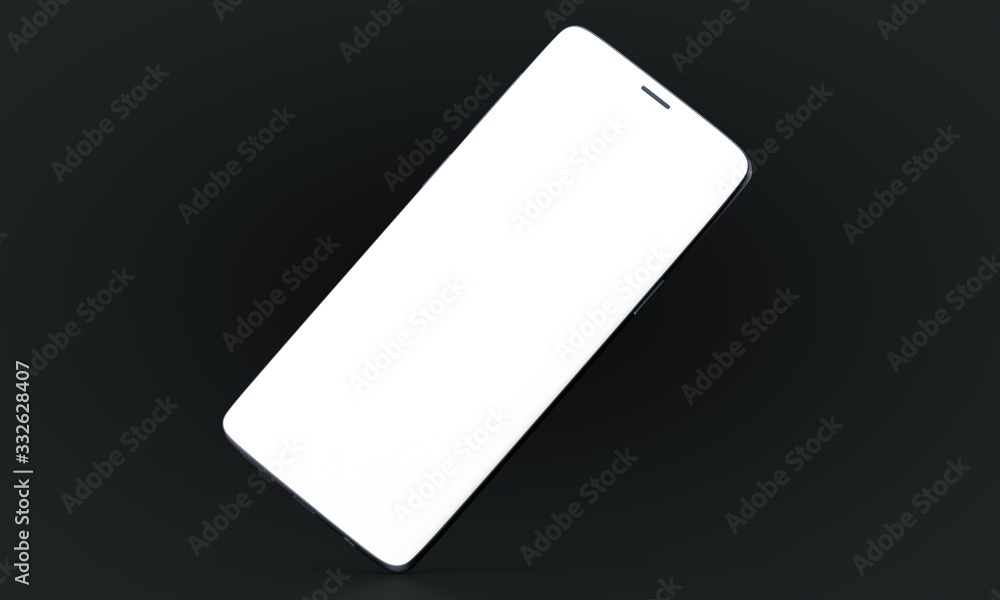 smartphone mobile in 3d mockup smartphone mobile in 3d mockup