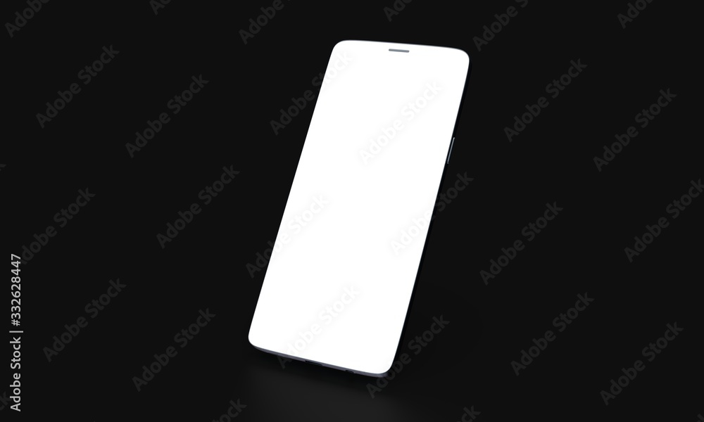 smartphone mobile in 3d mockup smartphone mobile in 3d mockup