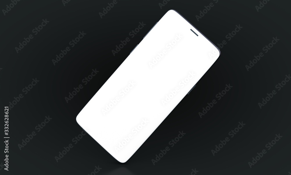 smartphone mobile in 3d mockup smartphone mobile in 3d mockup