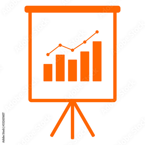 Diagramm und Flipchart