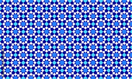 Islamic pattern of a mosaic in Moroccan style background