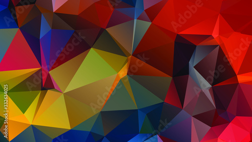 Abstract Color Polygon Background Design, Abstract Geometric Origami Style With Gradient