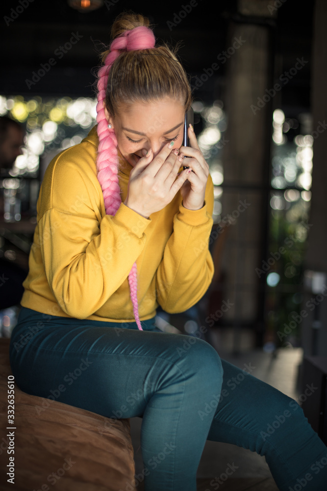 Staying connected to her loved ones. Staying connected to her loved ones.