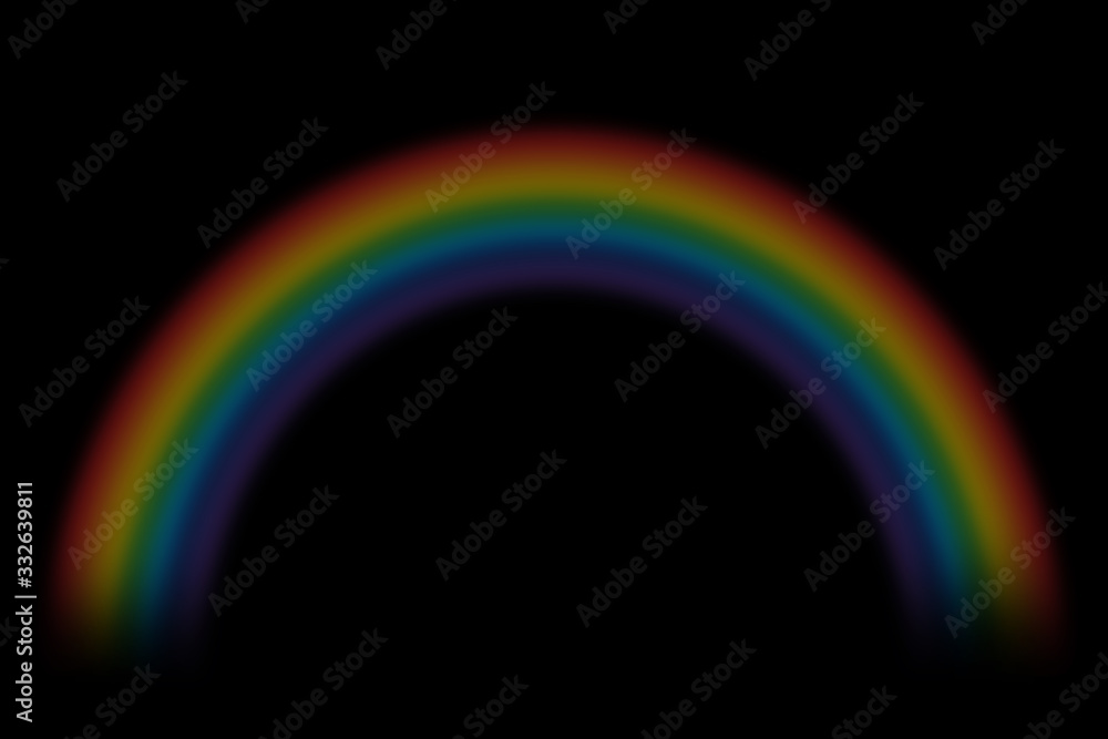 Rainbow isolated on black background. Template for adding sky to your photos in lightning blending mode. Rainbow isolated on black background. Template for adding sky to your photos in lightning blending mode.