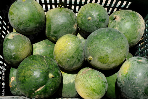 A bunch of Santorini watermelons.