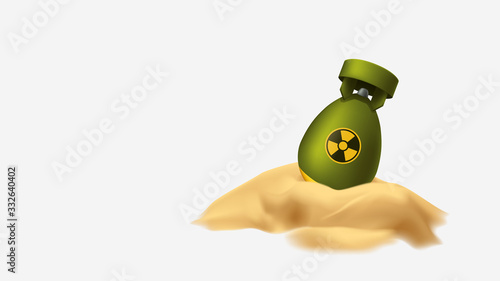 nuclear bomb in sand hill