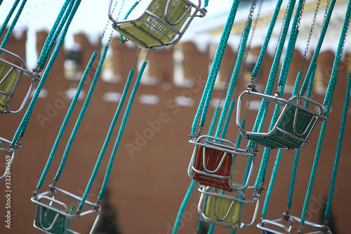Canvas Print carousel moscow red square / day off on red square, spinning carousel