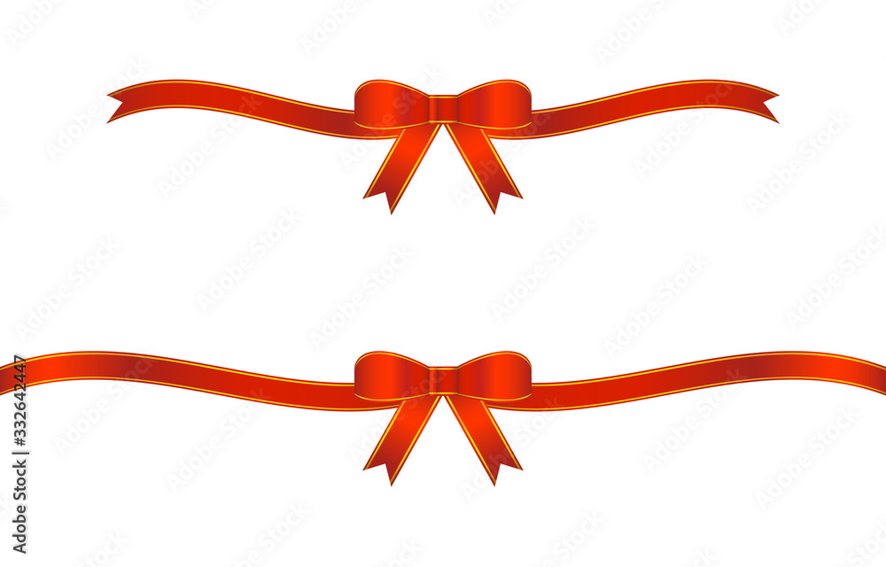 赤いリボン飾りのイラスト Stock ベクター Adobe Stock 赤いリボン飾りのイラスト Stock ベクター Adobe Stock