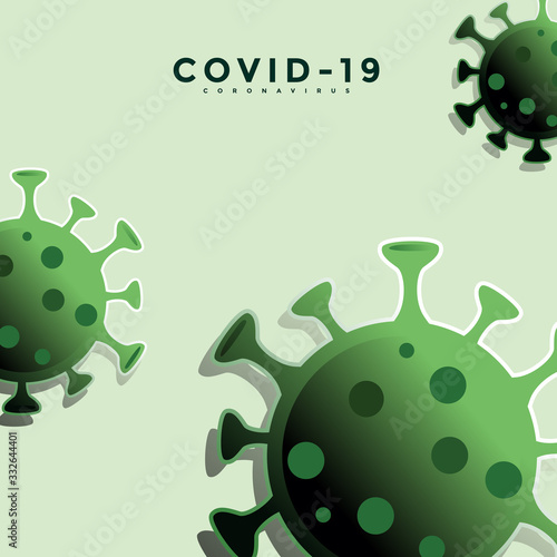Illustrations concept coronavirus COVID-19. virus wuhan from china. Vector illustrate.
