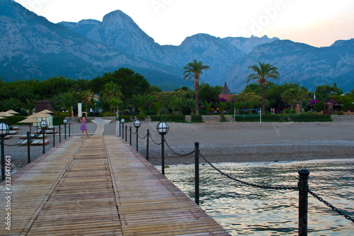 View of the Mediterranean coast. Turkey photo