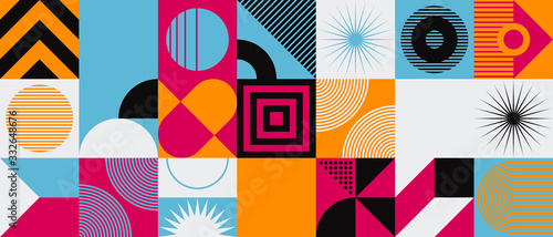 Brutalism Design Abstract Vector Pattern