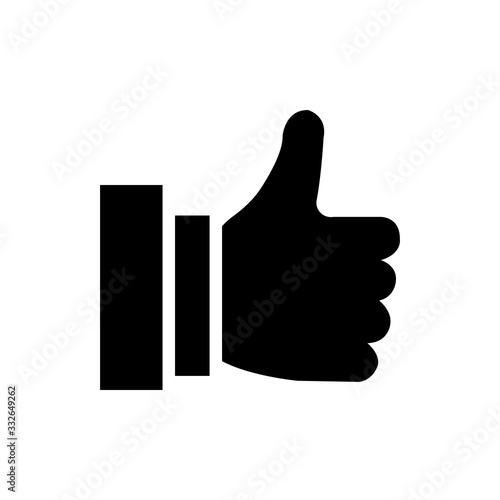 Thumbs Up Vector Icon Glyph Illustration