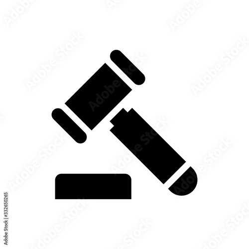 Auction Vector Icon Glyph Illustration