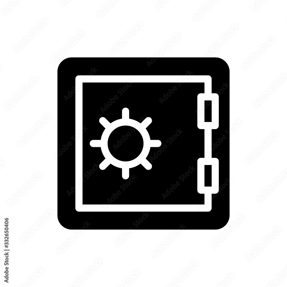 Locker Vector Icon Glyph Illustration Locker Vector Icon Glyph Illustration