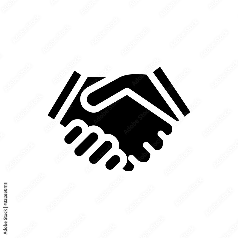 Partnership Vector Icon Glyph Illustration Partnership Vector Icon Glyph Illustration