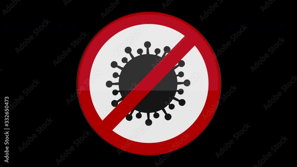 Sign Stop Virus Alpha Channel Sign Stop Virus Alpha Channel