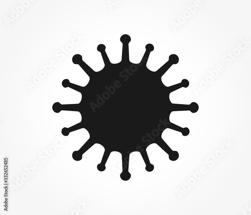 Coronavirus virus SARS-CoV-2 model symbol.