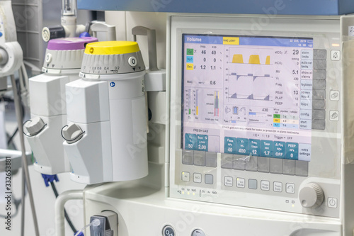 Konstfotografi Anesthesia Machine in operating room at the hospital.