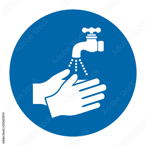 znak nakaz mycia rąk