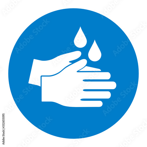 znak nakaz mycia rąk