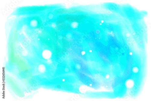 Picture in watercolors feng shui-colored scenery material（水色の背景素材水彩風ベクター）