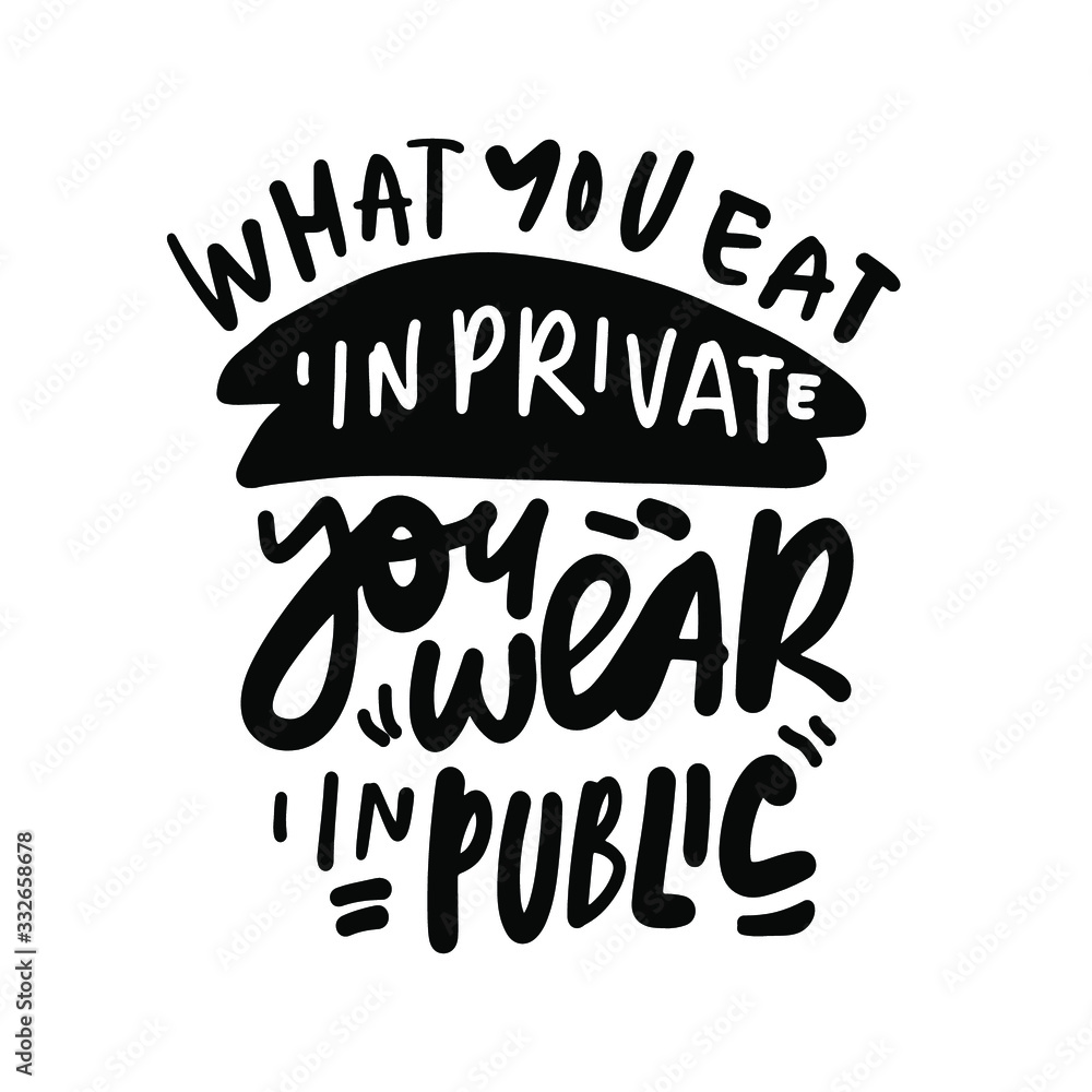 Eat healthy. Hand lettering illustration for your design. 