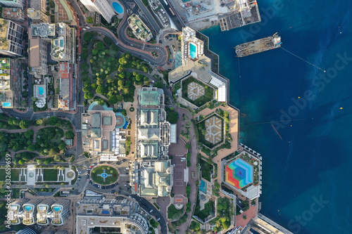 Tableau sur toile Colorful landscape of the cultural center of Monaco