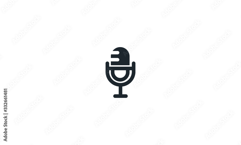microphone logo microphone logo