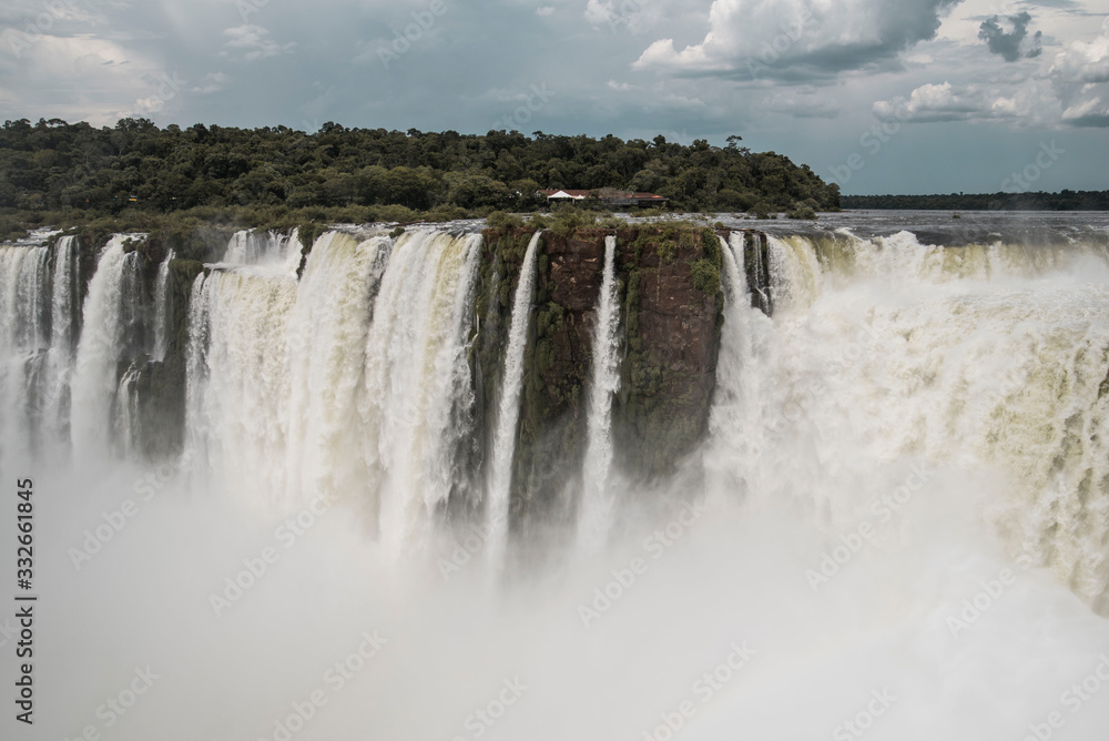 Iguazu Falls waterfall in Argentina and Brazil Iguazu Falls waterfall in Argentina and Brazil