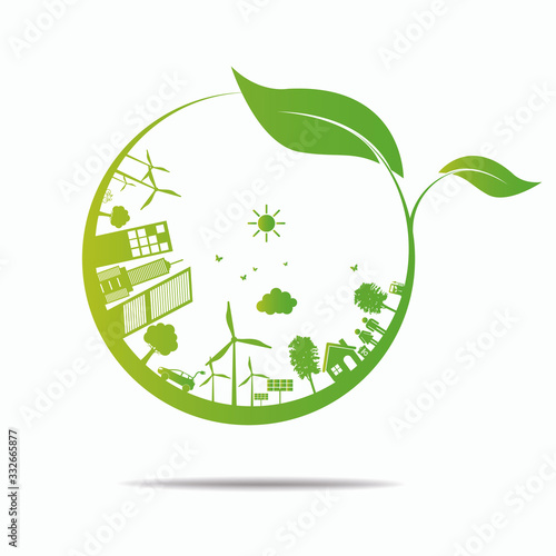 Ecology concept. save world