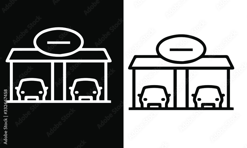 Car Wash icons vector design black and white Car Wash icons vector design black and white