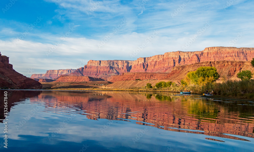 Colorado River Reflection At Lees Fewrry, Arizona