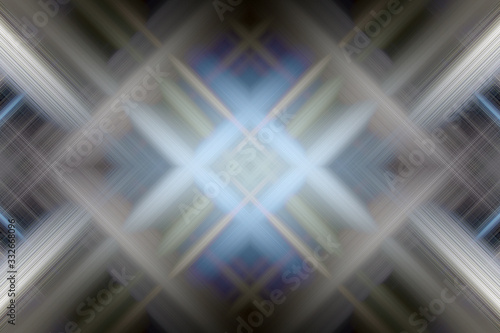 Falling symmetrical straight abstract 3-D rendered beams of bright light. Illustration-background for any kind of project.