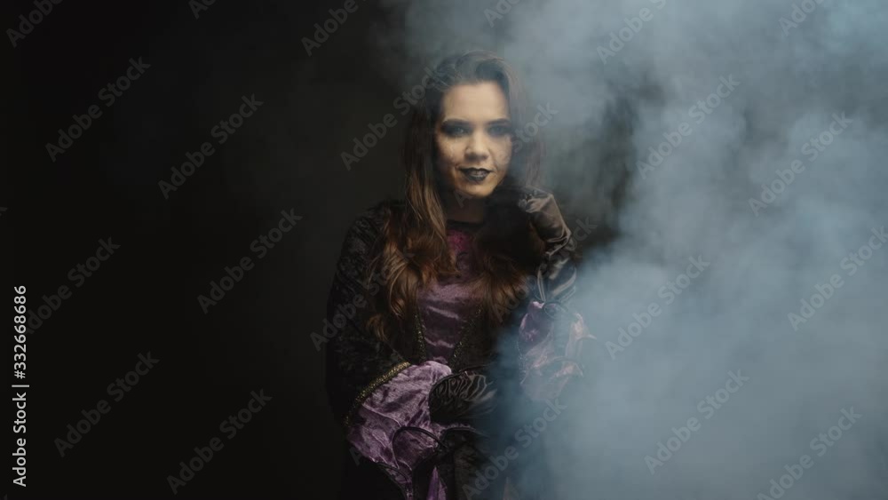 Beautiful young woman dressed up like a witch Beautiful young woman dressed up like a witch