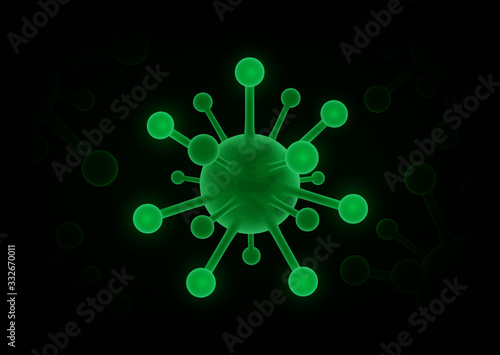Coronavirus outbreak and coronaviruses influenza background.