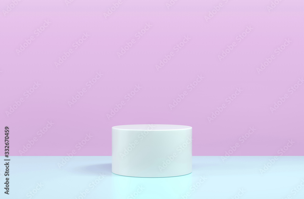 Round podium, pedestal or platform, cosmetic background for product presentation. 3d illustration. Bright podium. Advertising place. Blank product stand background. Round podium, pedestal or platform, cosmetic background for product presentation. 3d illustration. Bright podium. Advertising place. Blank product stand background.