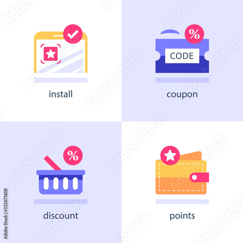 Download and install application on smartphone, earn points and redeem bonuses, register and activate promo codes