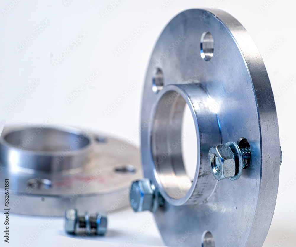 Flange, which is an important machine element. It is fastened with screws and is an essential part of mechanical engineering Flange, which is an important machine element. It is fastened with screws and is an essential part of mechanical engineering