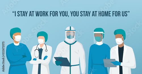 I stay at work for you, you stay at home for us