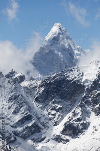 Mount Ama Dablam. Himalaya Mountain Range. Nepal.