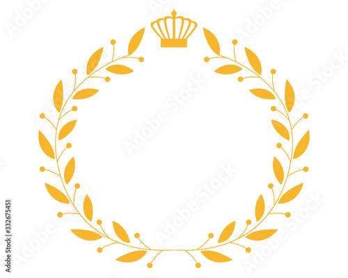 王冠　月桂樹　ランキング 　ベクター