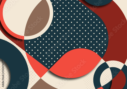 Abstract color geometric shapes. Modern design background. Business presentation design template, cover, brochure, flyer, web banner.