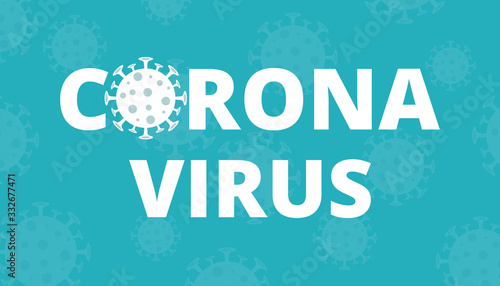 Corona virus background, pandemic medical concept, vector illustration..