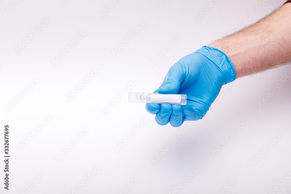 Corona Virus in Lab. Scientist hold in hand Test or vaccine. New Epidemic Coronavirus 2019 nCoV or Covid 19 concept. Corona Virus in Lab. Scientist hold in hand Test or vaccine. New Epidemic Coronavirus 2019 nCoV or Covid 19 concept.