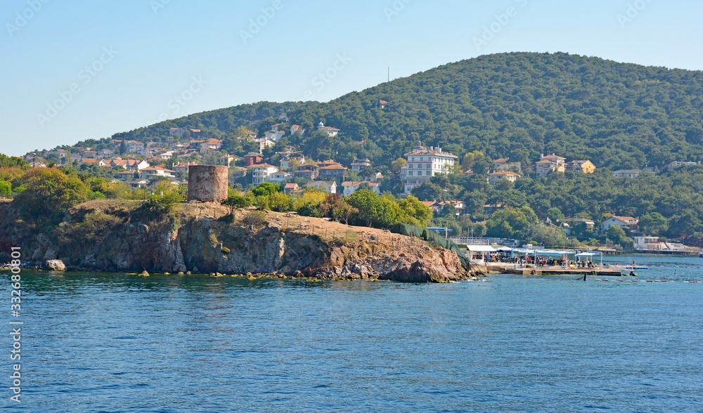 Heybeliada, one of the Princes' Islands, also called Adalar, in the Sea of Marmara off the coast of Istanbul